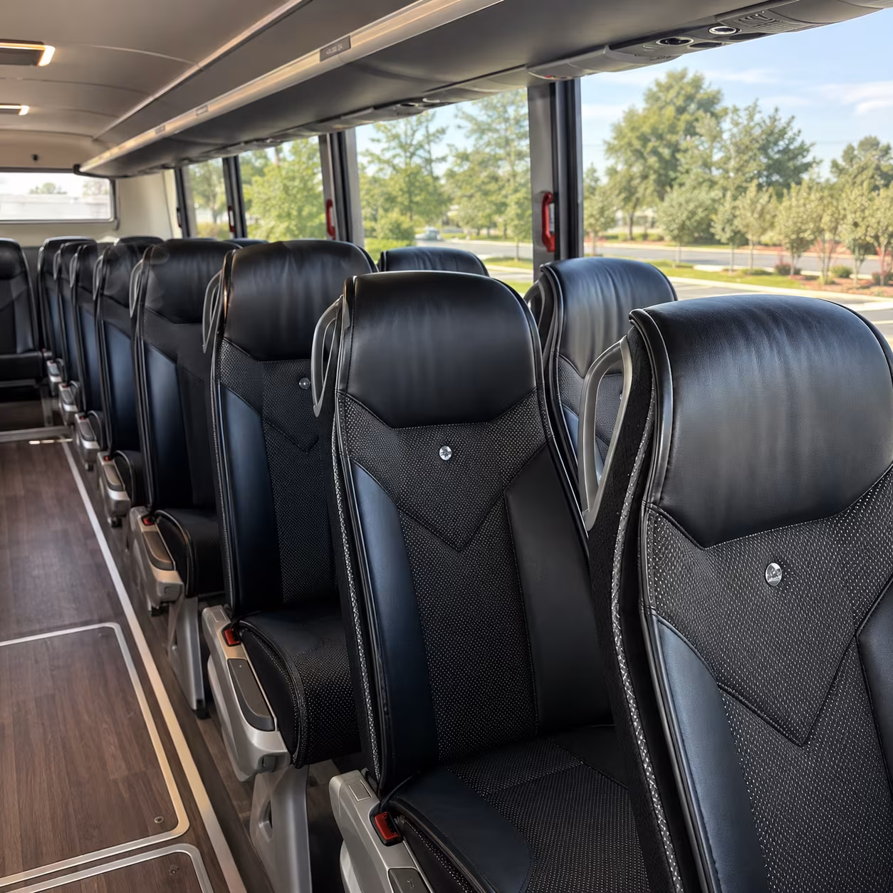 el monte charter bus interior