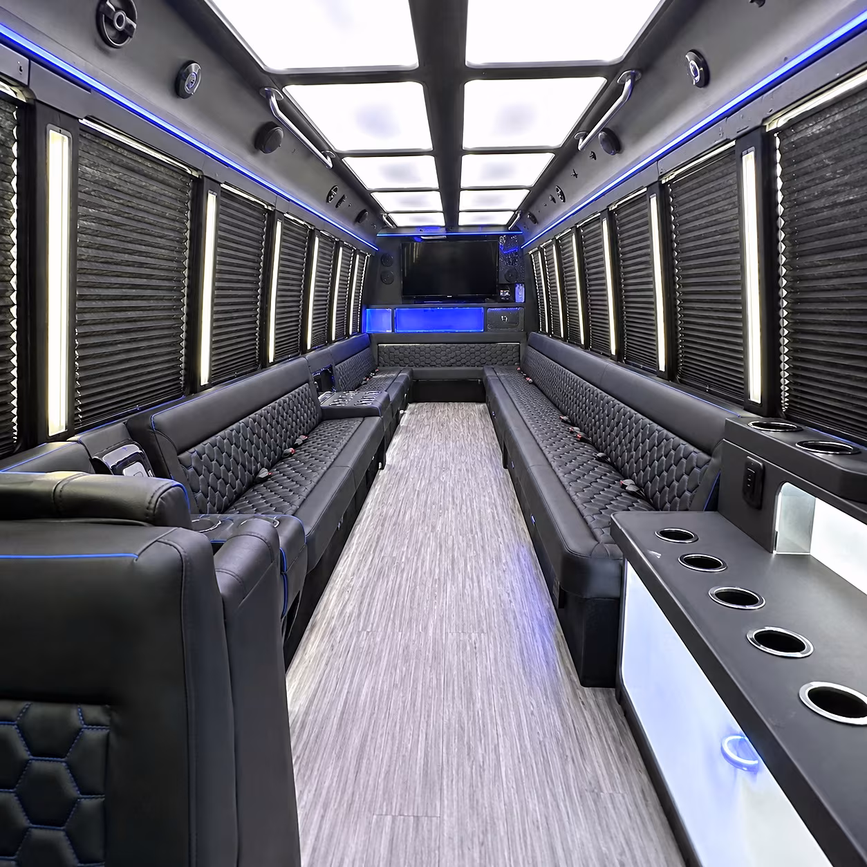 el monte party bus rentals inside